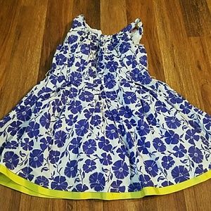 Purple white and yellow dress